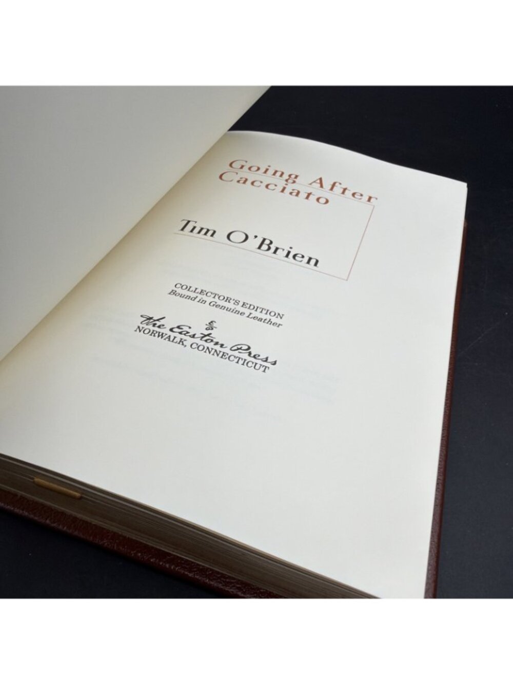Going After Cacciato by Tim O'Brien Signed First 1st Ed Easton Press HC 2006 - Picture 12 of 16